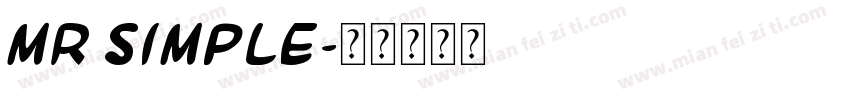 Mr Simple字体转换